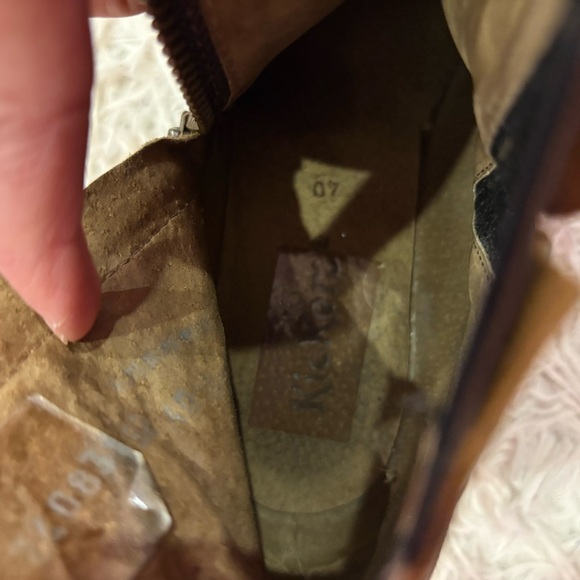 Kickers Soft Leather zip Ankle Boots Booties brown size 9 US - Picture 9 of 12